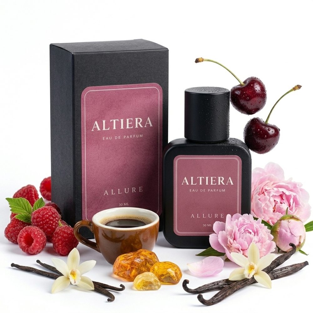 ALTIERA ALLURE, botol merah muda Eau de Parfum 30 ml